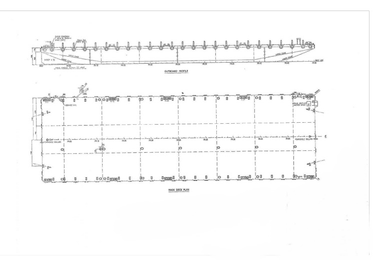 Go 1171 - Flat top deck barge - 76m