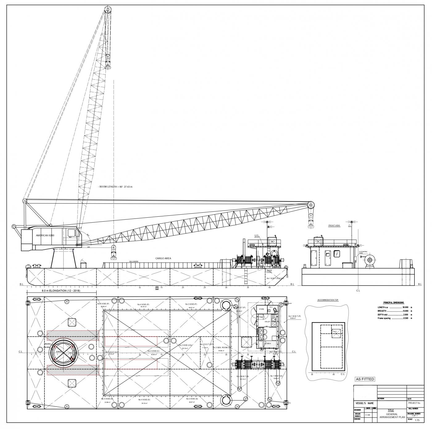 Go 1265 - Floating Crane - 30m