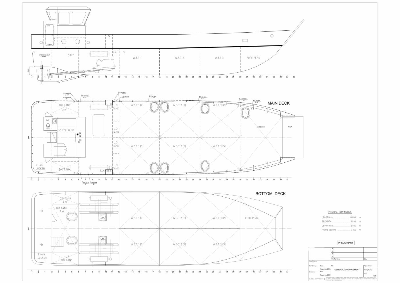Go 1342 - Launch Boat - 19m